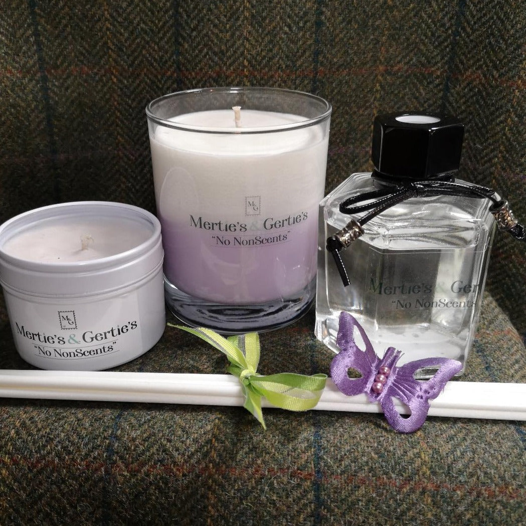 Fragrance Gift Set - Two Tone Candle, Candle Tin & Diffuser