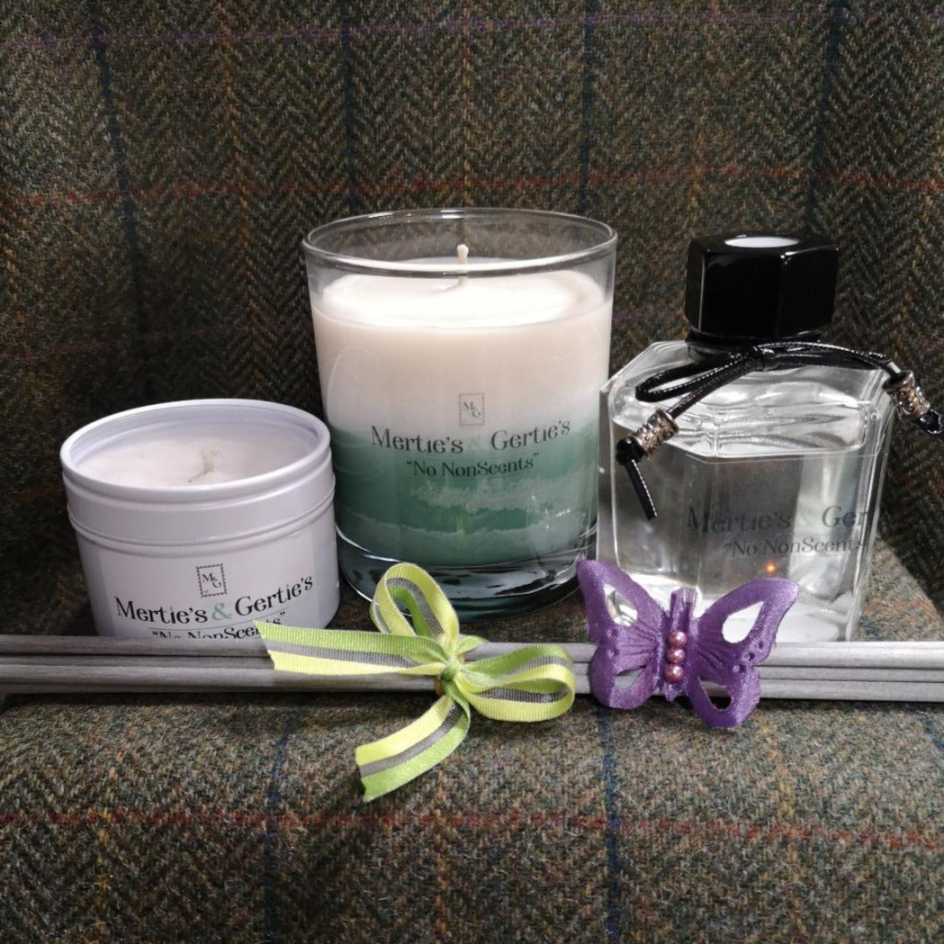 Fragrance Gift Set - Two Tone Candle, Candle Tin & Diffuser